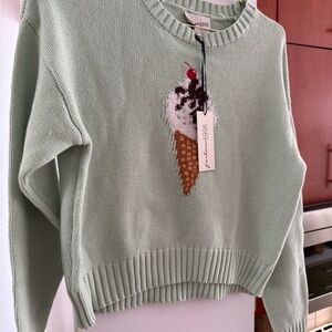 NWT Freshman 1996 Mint Ice Cream Sweater
